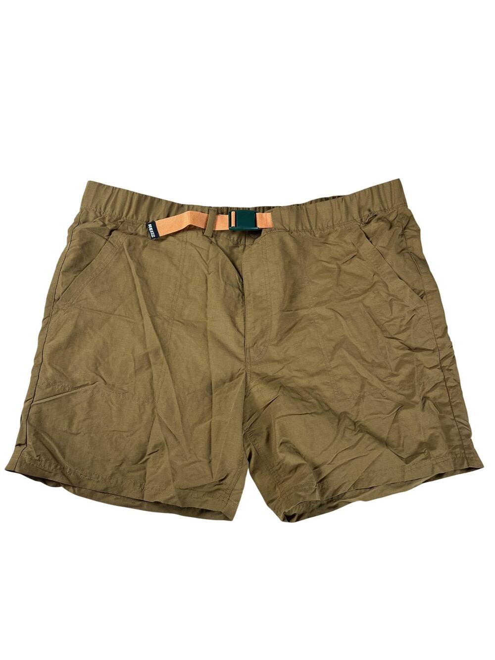 REI Co-op Mens XL Brown Athletic Shorts 38 Waist Adjustable Pull-On 7.5 Inseam